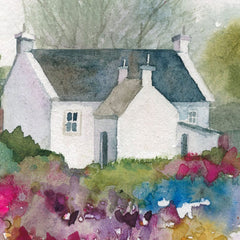 Wildflower Cottage Canvas Print wall art product Carol Robinson