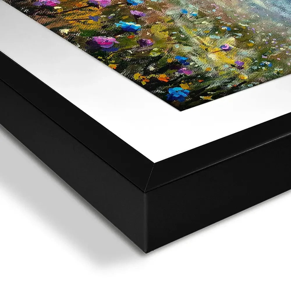 Wildflower Field At Sunrise Framed Art Print Wildflower Field At Sunrise Framed Art Print wall art product Valery Rybakow / Shutterstock