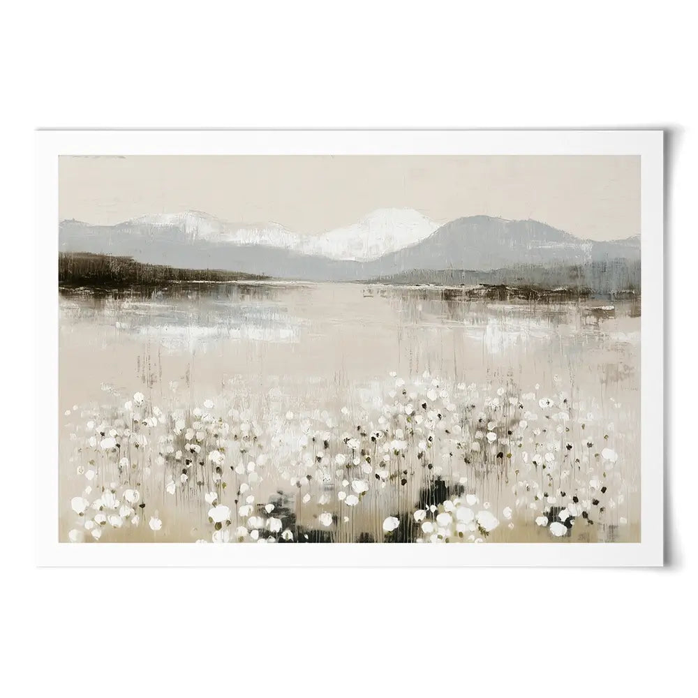 Wildflower Lake And Range Art Print Wildflower Lake And Range Art Print wall art product Chromatic Storm Studio