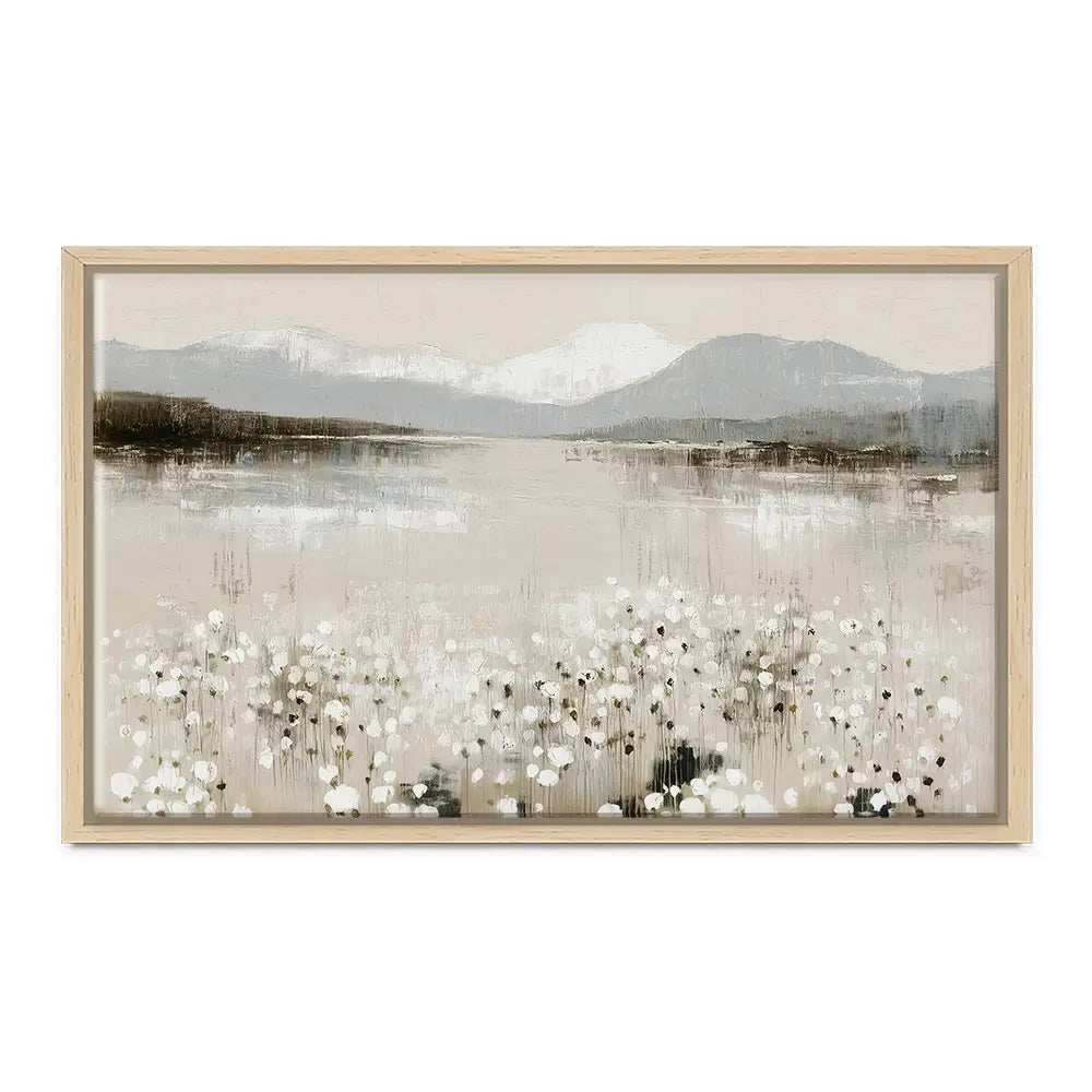Wildflower Lake And Range Canvas Print Wildflower Lake And Range Canvas Print wall art product Chromatic Storm Studio