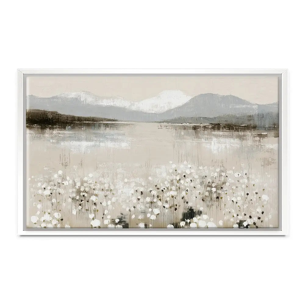 Wildflower Lake And Range Canvas Print Wildflower Lake And Range Canvas Print wall art product Chromatic Storm Studio