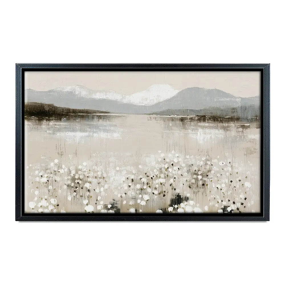 Wildflower Lake And Range Canvas Print Wildflower Lake And Range Canvas Print wall art product Chromatic Storm Studio