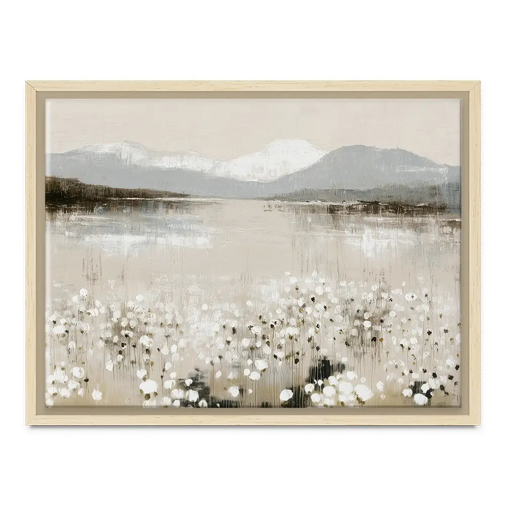 Wildflower Lake And Range Canvas Print Wildflower Lake And Range Canvas Print wall art product Chromatic Storm Studio