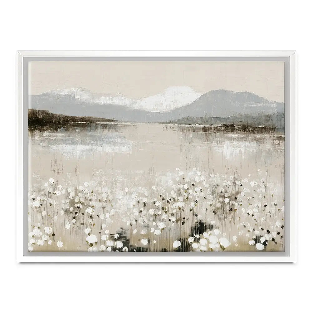 Wildflower Lake And Range Canvas Print Wildflower Lake And Range Canvas Print wall art product Chromatic Storm Studio