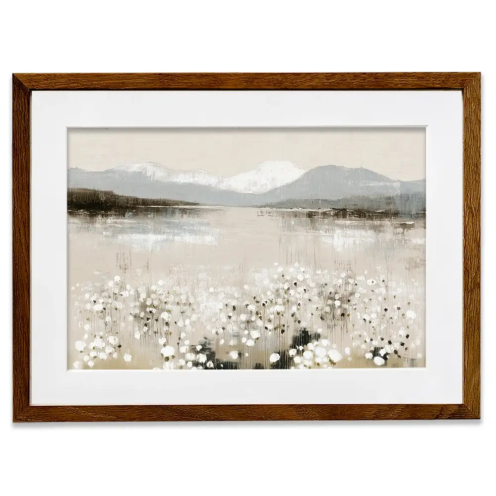 Wildflower Lake And Range Framed Art Print Wildflower Lake And Range Framed Art Print wall art product Chromatic Storm Studio