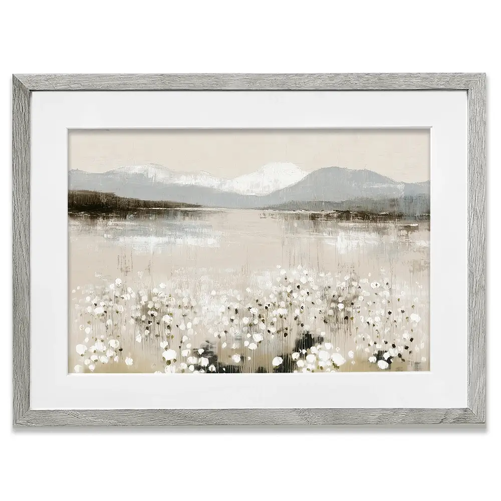 Wildflower Lake And Range Framed Art Print Wildflower Lake And Range Framed Art Print wall art product Chromatic Storm Studio