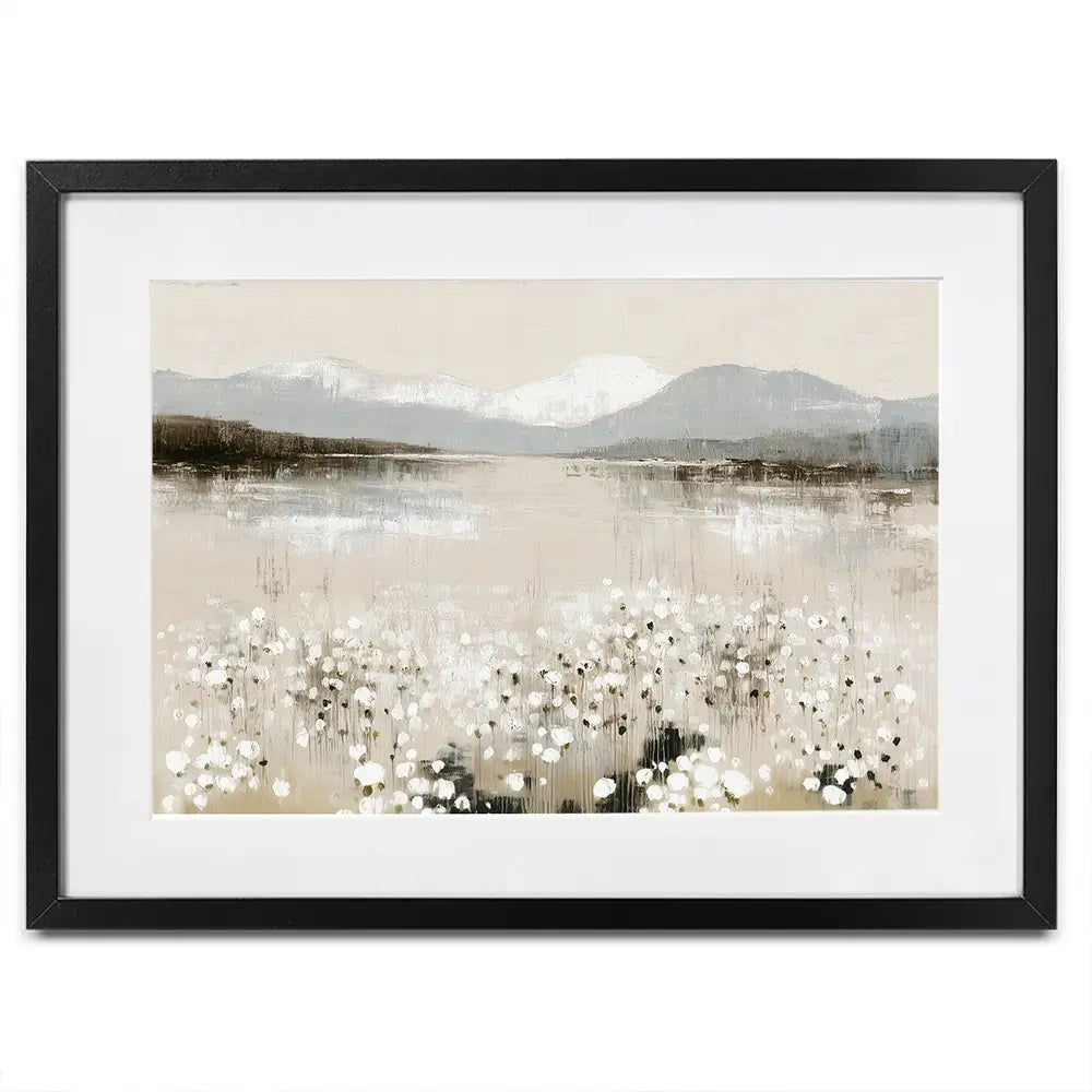 Wildflower Lake And Range Framed Art Print Wildflower Lake And Range Framed Art Print wall art product Chromatic Storm Studio