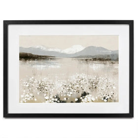 Wildflower Lake And Range Framed Art Print Wildflower Lake And Range Framed Art Print wall art product Chromatic Storm Studio