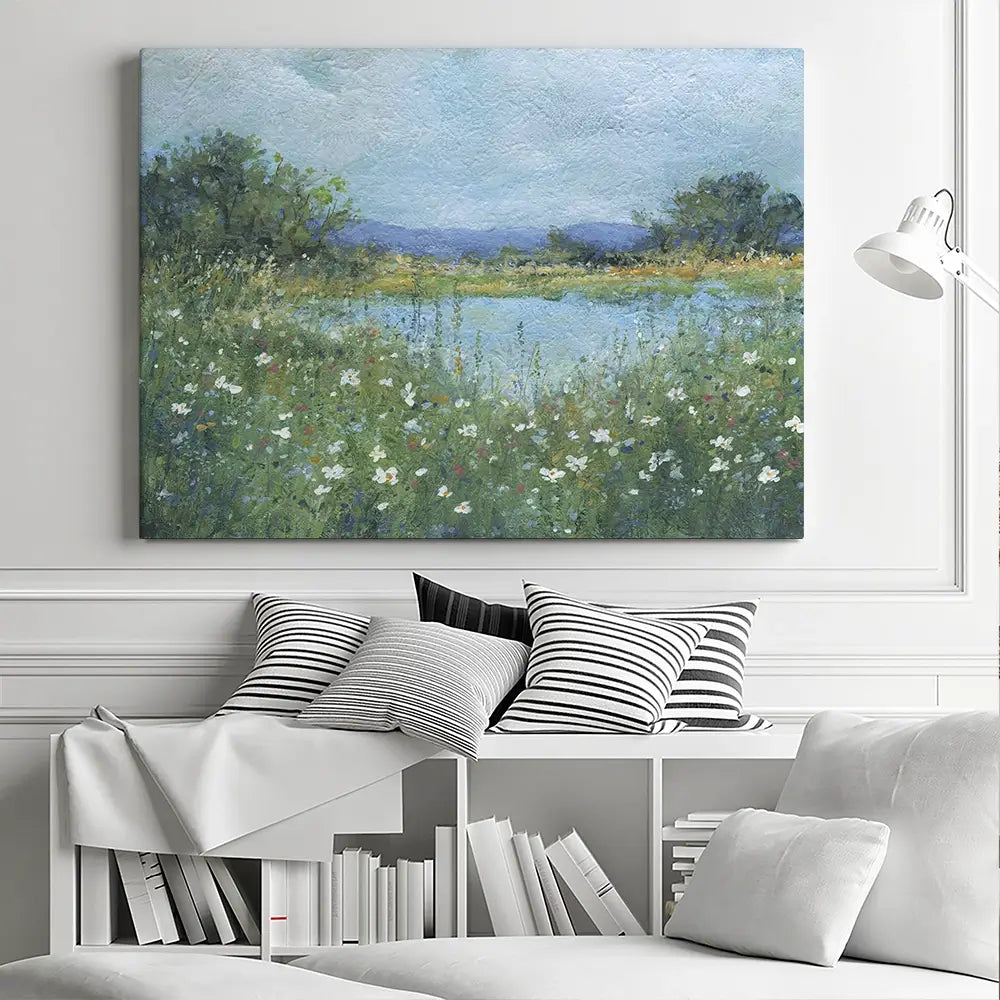 Wildflower Lake Canvas Print Wildflower Lake Canvas Print wall art product Carol Robinson