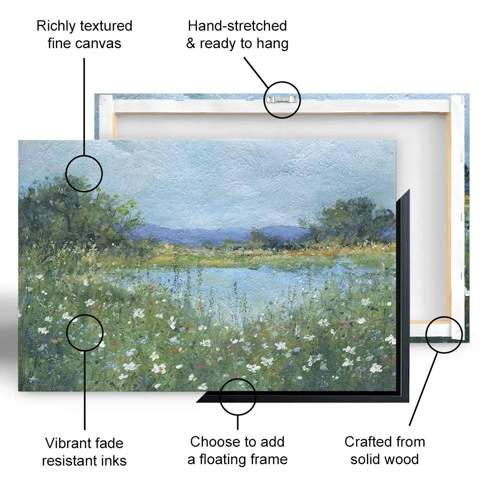Wildflower Lake Canvas Print Wildflower Lake Canvas Print wall art product Carol Robinson