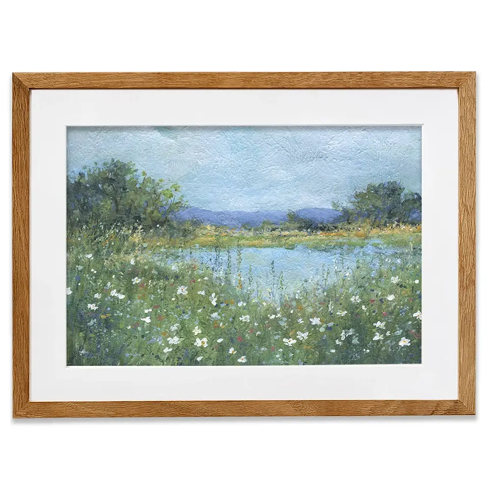 Wildflower Lake Framed Art Print Wildflower Lake Framed Art Print wall art product Carol Robinson