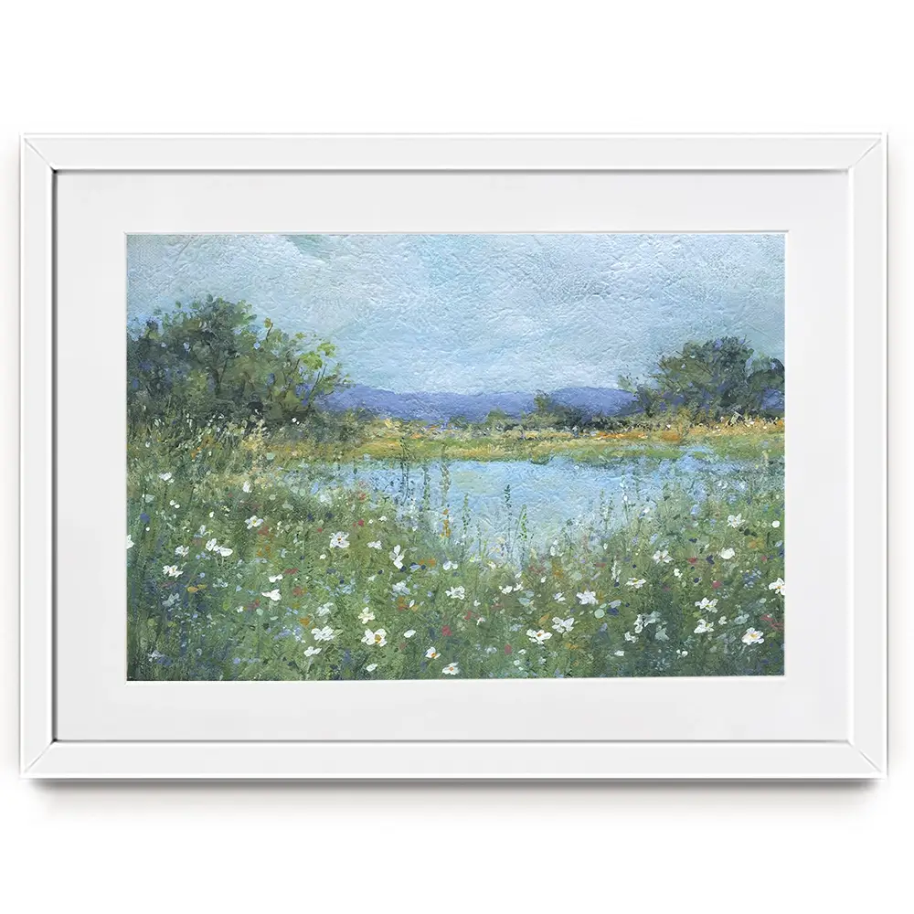 Wildflower Lake Framed Art Print Wildflower Lake Framed Art Print wall art product Carol Robinson