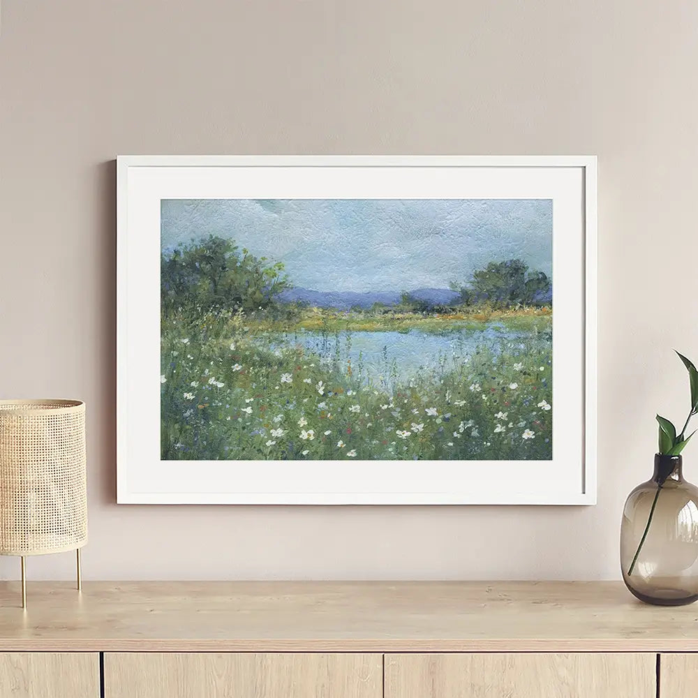 Wildflower Lake Framed Art Print Wildflower Lake Framed Art Print wall art product Carol Robinson