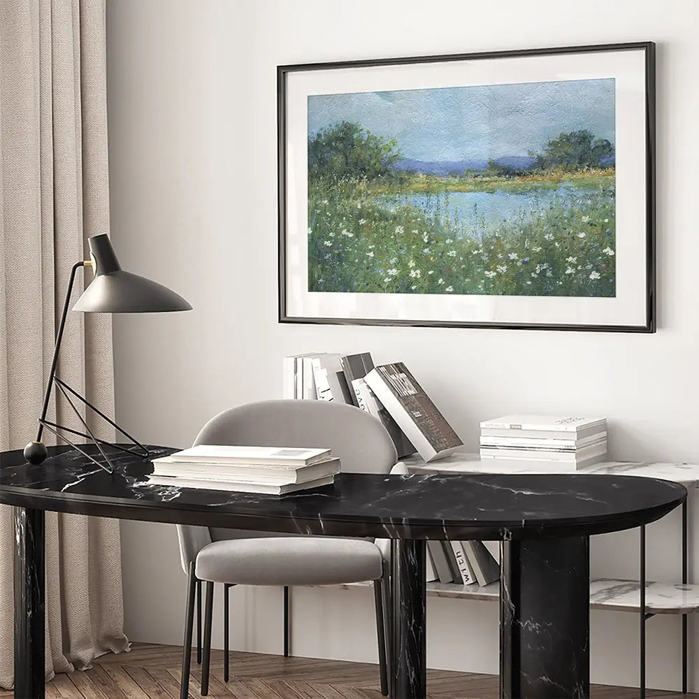 Wildflower Lake Framed Art Print Wildflower Lake Framed Art Print wall art product Carol Robinson