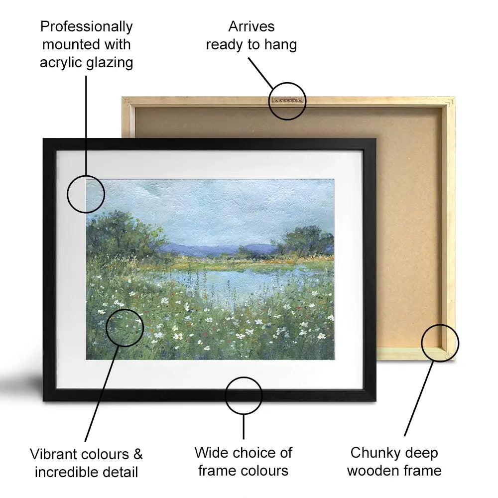 Wildflower Lake Framed Art Print Wildflower Lake Framed Art Print wall art product Carol Robinson