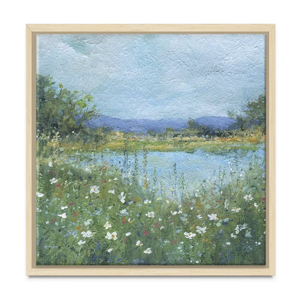 Wildflower Lake Square Canvas Print Wildflower Lake Square Canvas Print wall art product Carol Robinson
