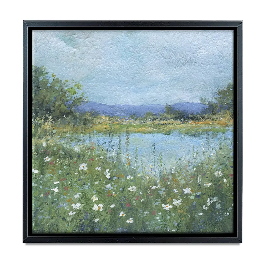Wildflower Lake Square Canvas Print Wildflower Lake Square Canvas Print wall art product Carol Robinson