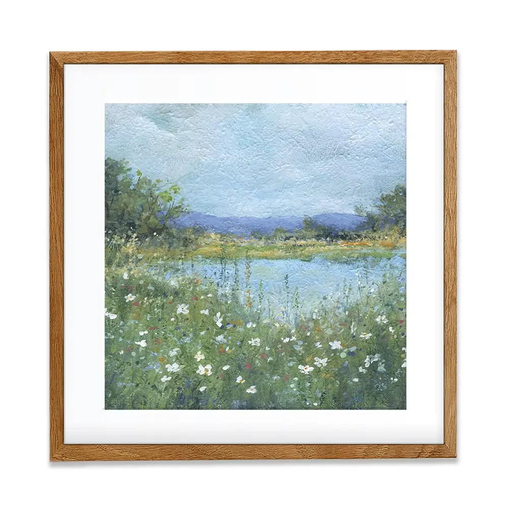 Wildflower Lake Square Framed Art Print Wildflower Lake Square Framed Art Print wall art product Carol Robinson
