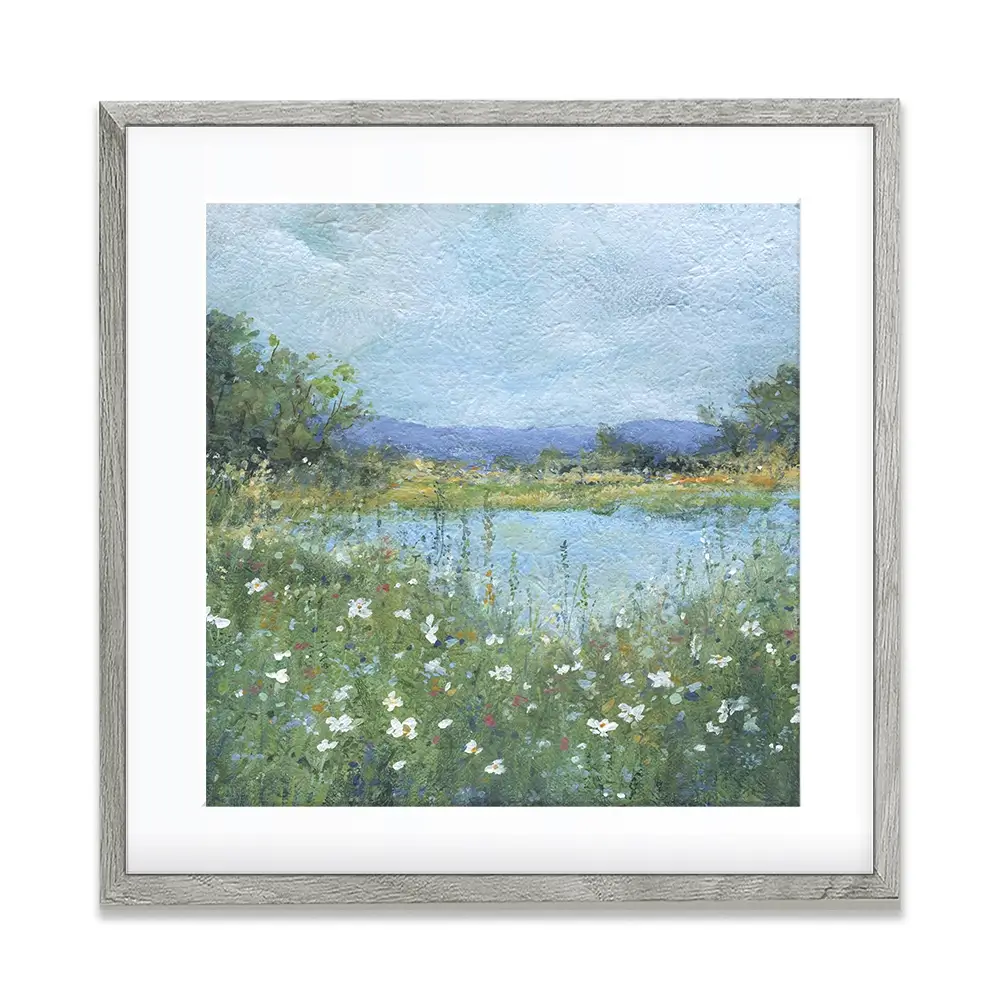 Wildflower Lake Square Framed Art Print Wildflower Lake Square Framed Art Print wall art product Carol Robinson