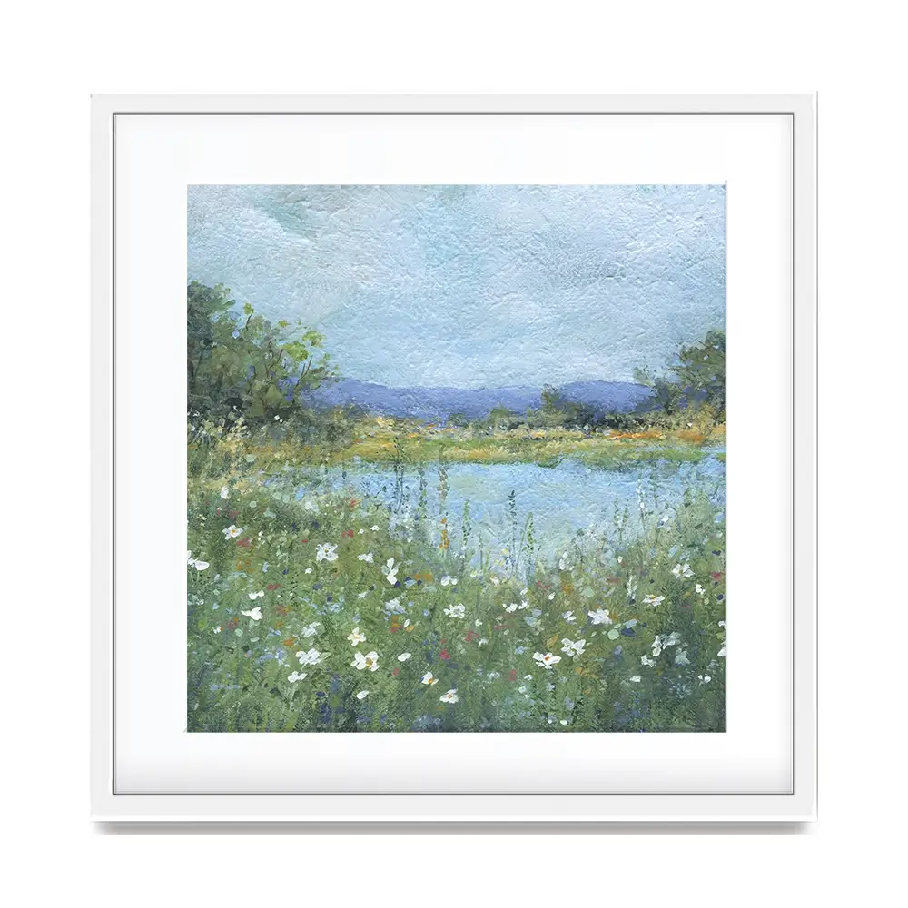 Wildflower Lake Square Framed Art Print Wildflower Lake Square Framed Art Print wall art product Carol Robinson
