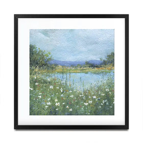 Wildflower Lake Square Framed Art Print Wildflower Lake Square Framed Art Print wall art product Carol Robinson