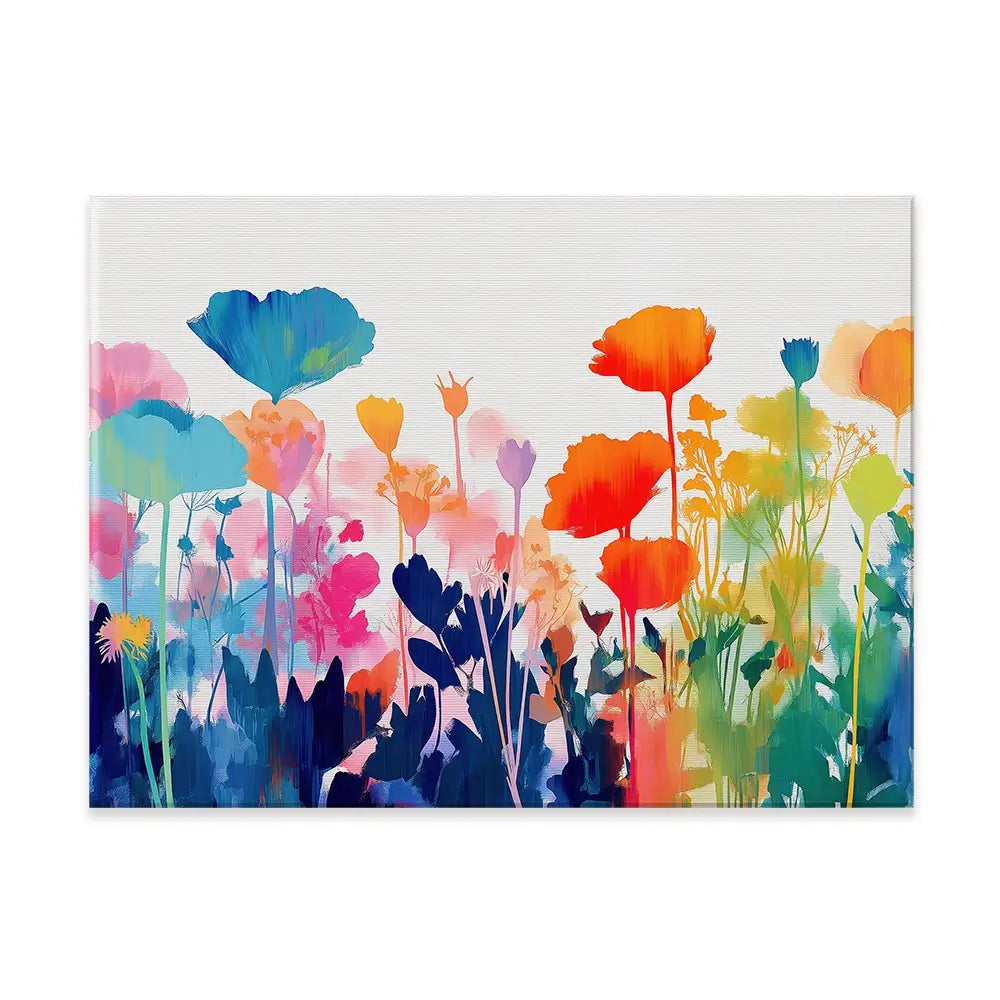 Wildflower Meadow Silhouettes Canvas Print Wildflower Meadow Silhouettes Canvas Print wall art product Chromatic Storm Studio