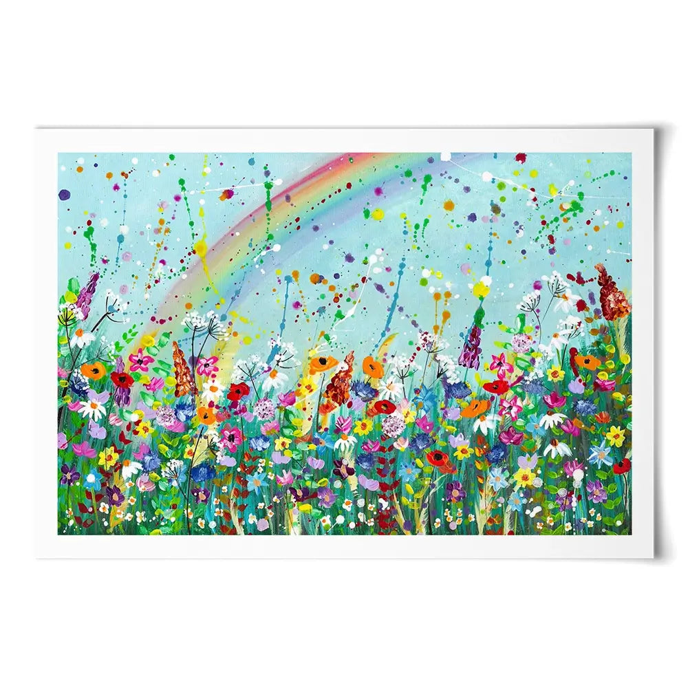 Wildflower Rainbow Art Print Wildflower Rainbow Art Print wall art product Emma LC Art