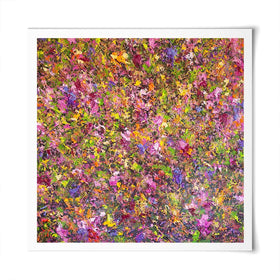 Wildflower Symphony Square Art Print Wildflower Symphony Square Art Print wall art product Osnat Tzadok