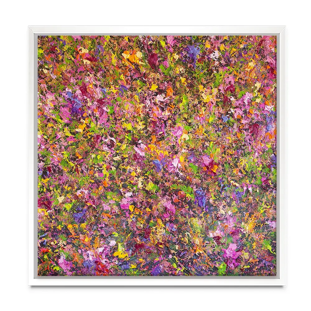 Wildflower Symphony Square Canvas Print Wildflower Symphony Square Canvas Print wall art product Osnat Tzadok