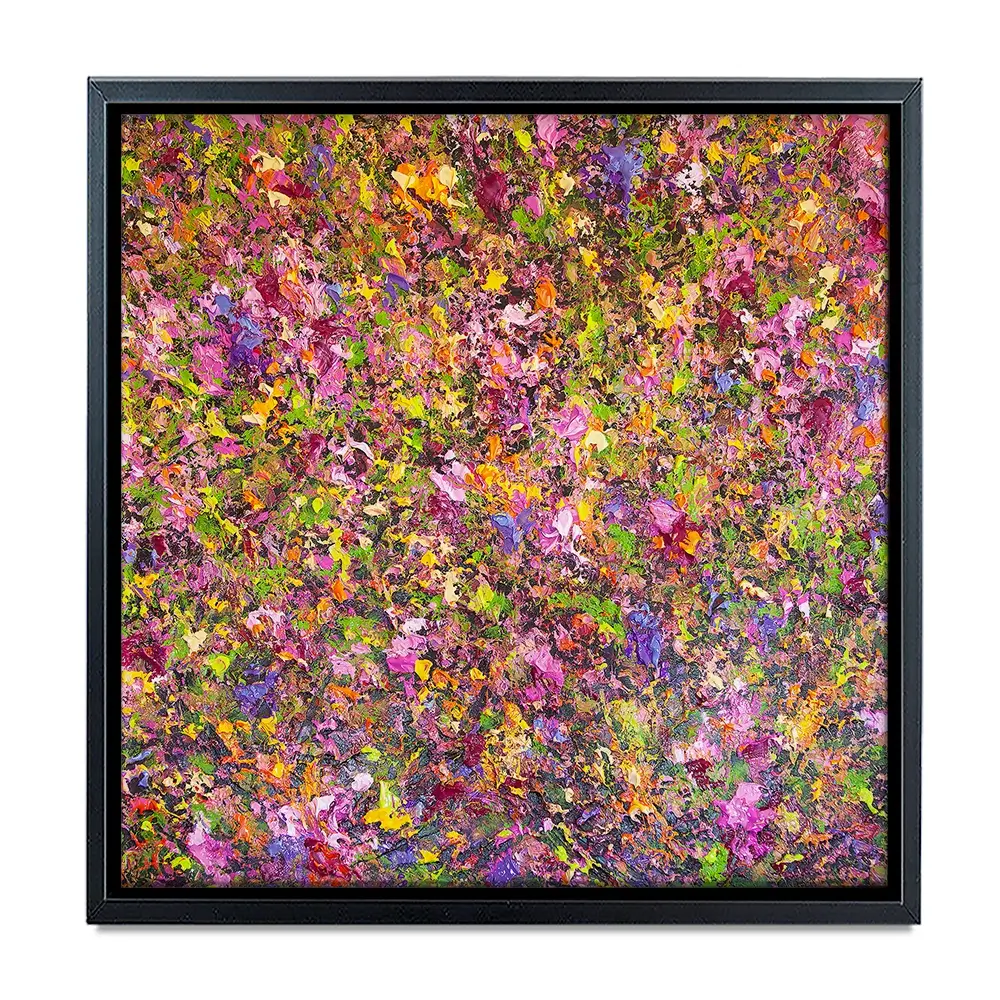 Wildflower Symphony Square Canvas Print Wildflower Symphony Square Canvas Print wall art product Osnat Tzadok