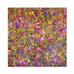 Wildflower Symphony Square Canvas Print Wildflower Symphony Square Canvas Print wall art product Osnat Tzadok