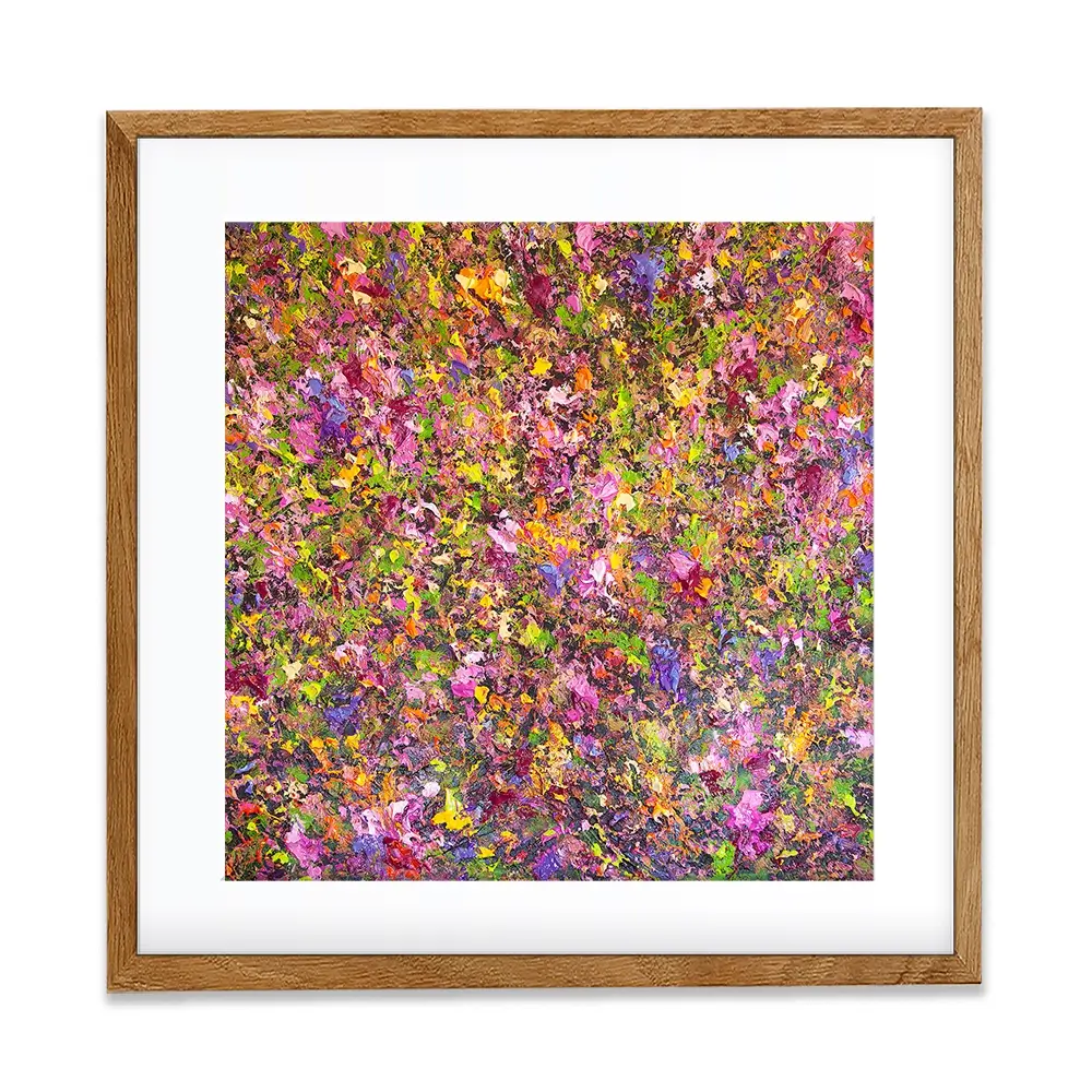Wildflower Symphony Square Framed Art Print Wildflower Symphony Square Framed Art Print wall art product Osnat Tzadok