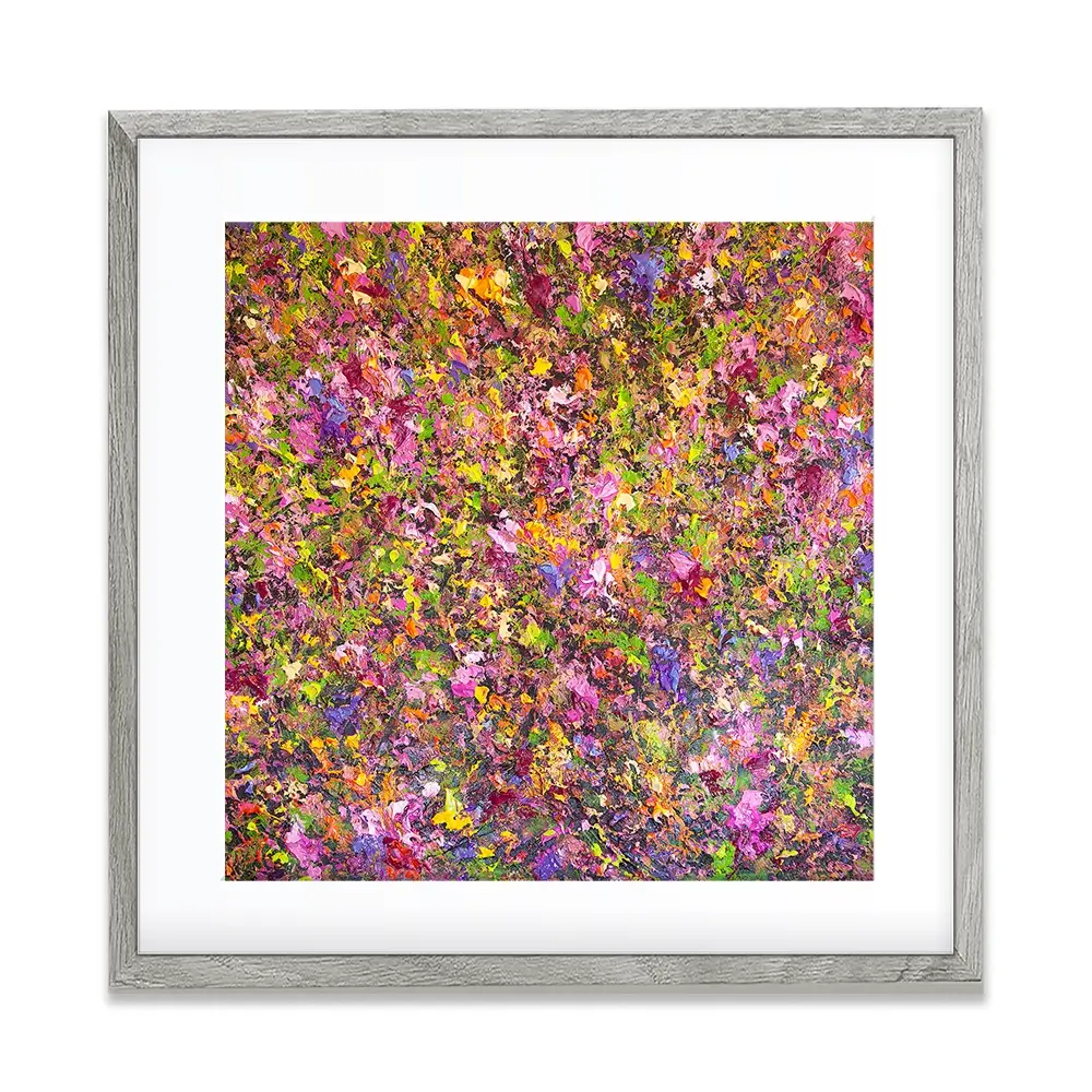 Wildflower Symphony Square Framed Art Print Wildflower Symphony Square Framed Art Print wall art product Osnat Tzadok