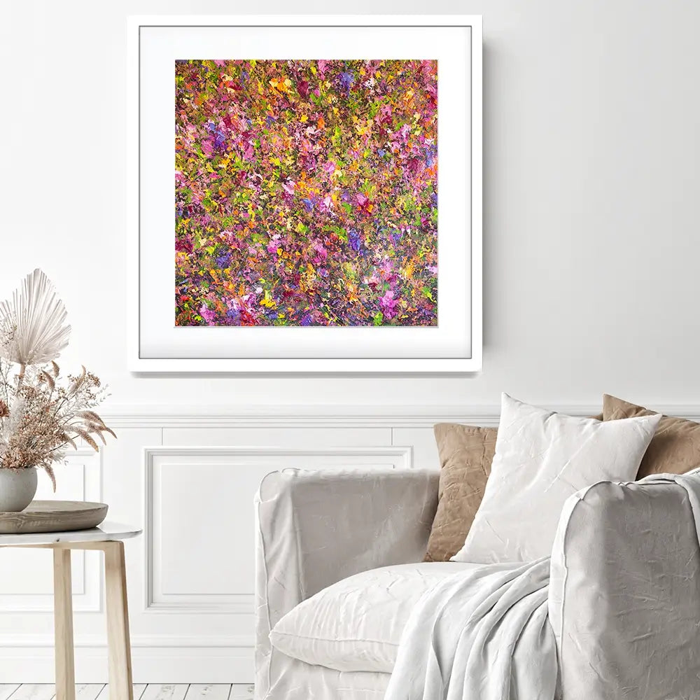 Wildflower Symphony Square Framed Art Print Wildflower Symphony Square Framed Art Print wall art product Osnat Tzadok