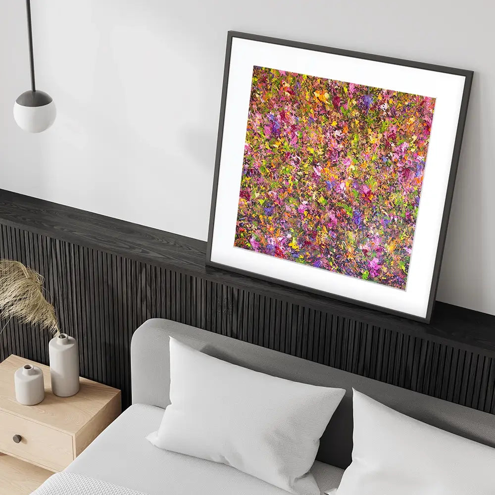 Wildflower Symphony Square Framed Art Print Wildflower Symphony Square Framed Art Print wall art product Osnat Tzadok
