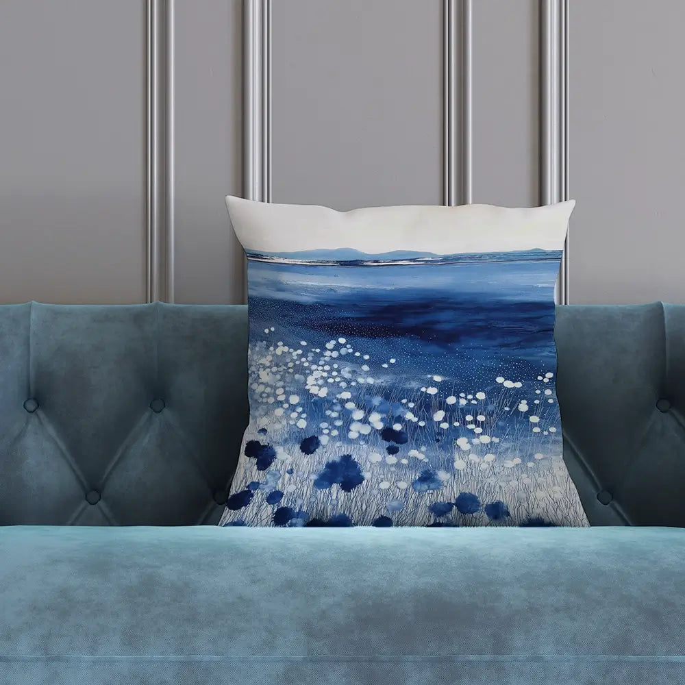 Wildflowers And Distant Mountains Cushion Wildflowers And Distant Mountains Cushion wall art product Chromatic Storm Studio