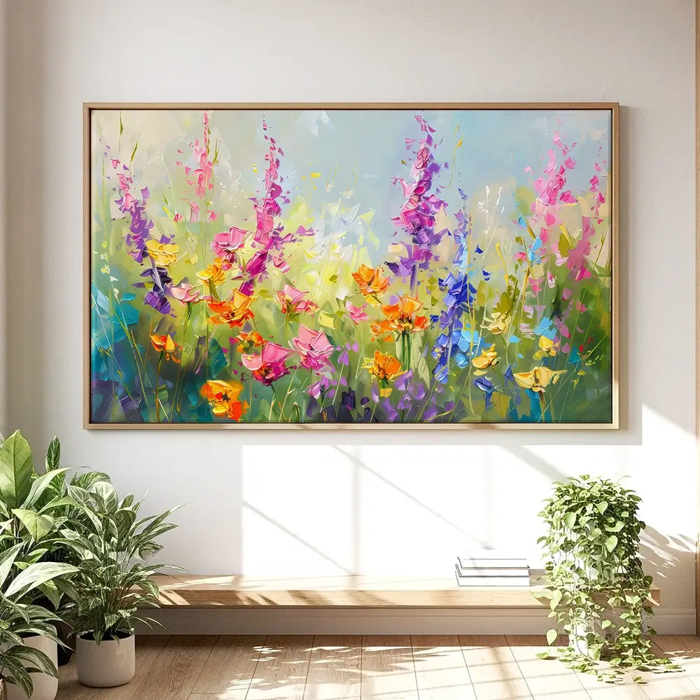 Wildflowers In Springtime Oversized Canvas Print Wildflowers In Springtime Oversized Canvas Print wall art product Art Print Shop