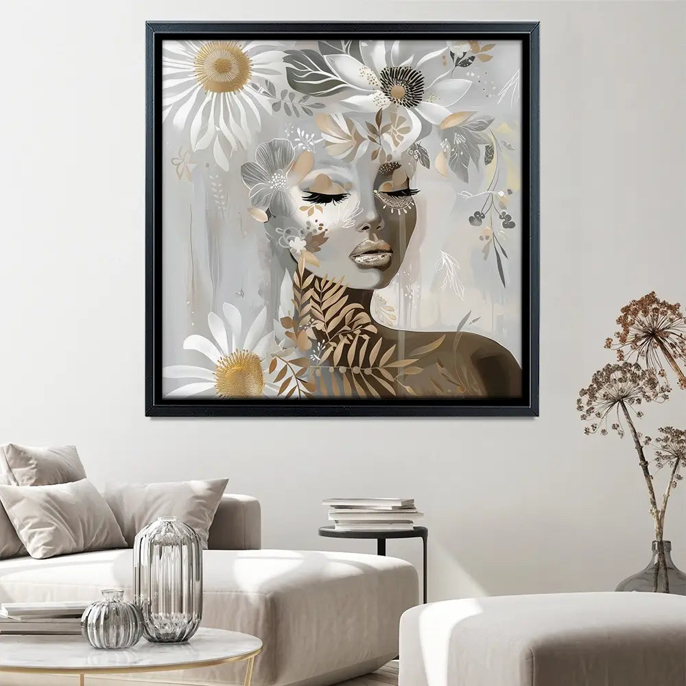 Wildlace Square Canvas Print Wildlace Square Canvas Print wall art product Bella Eve