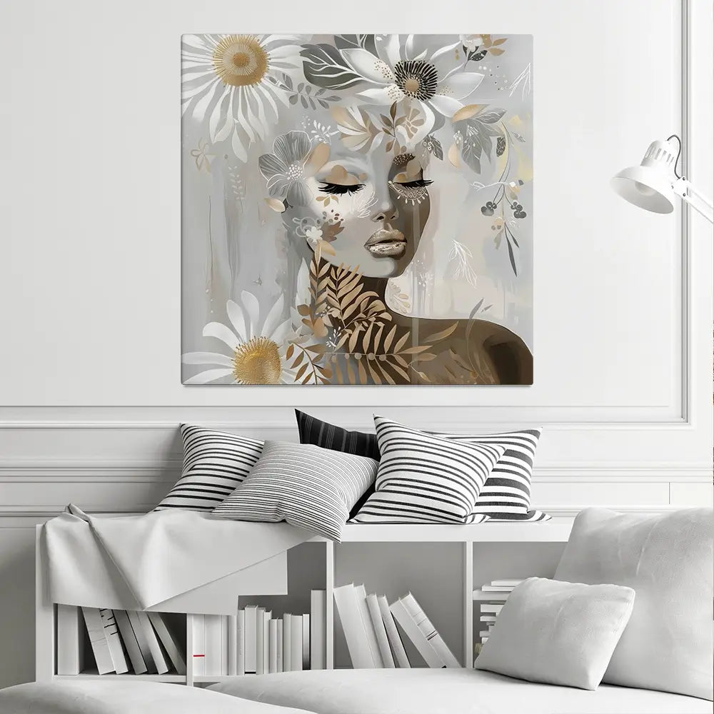 Wildlace Square Canvas Print Wildlace Square Canvas Print wall art product Bella Eve
