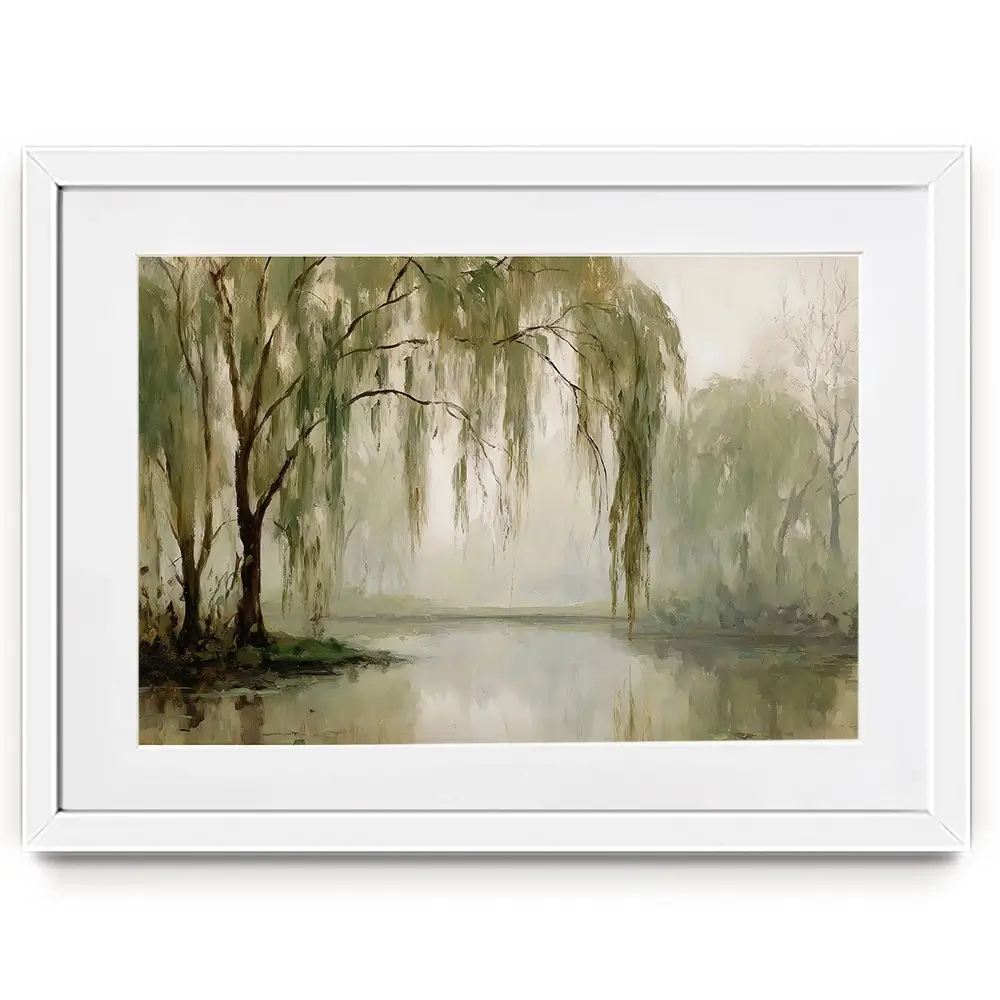 Willow Tree Framed Art Print Willow Tree Framed Art Print wall art product Petals Prints Design - Independent