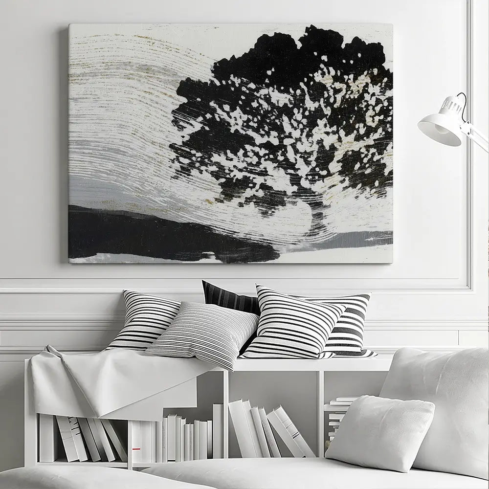 Wind Bent Tree Canvas Print Wind Bent Tree Canvas Print wall art product Chromatic Storm Studio