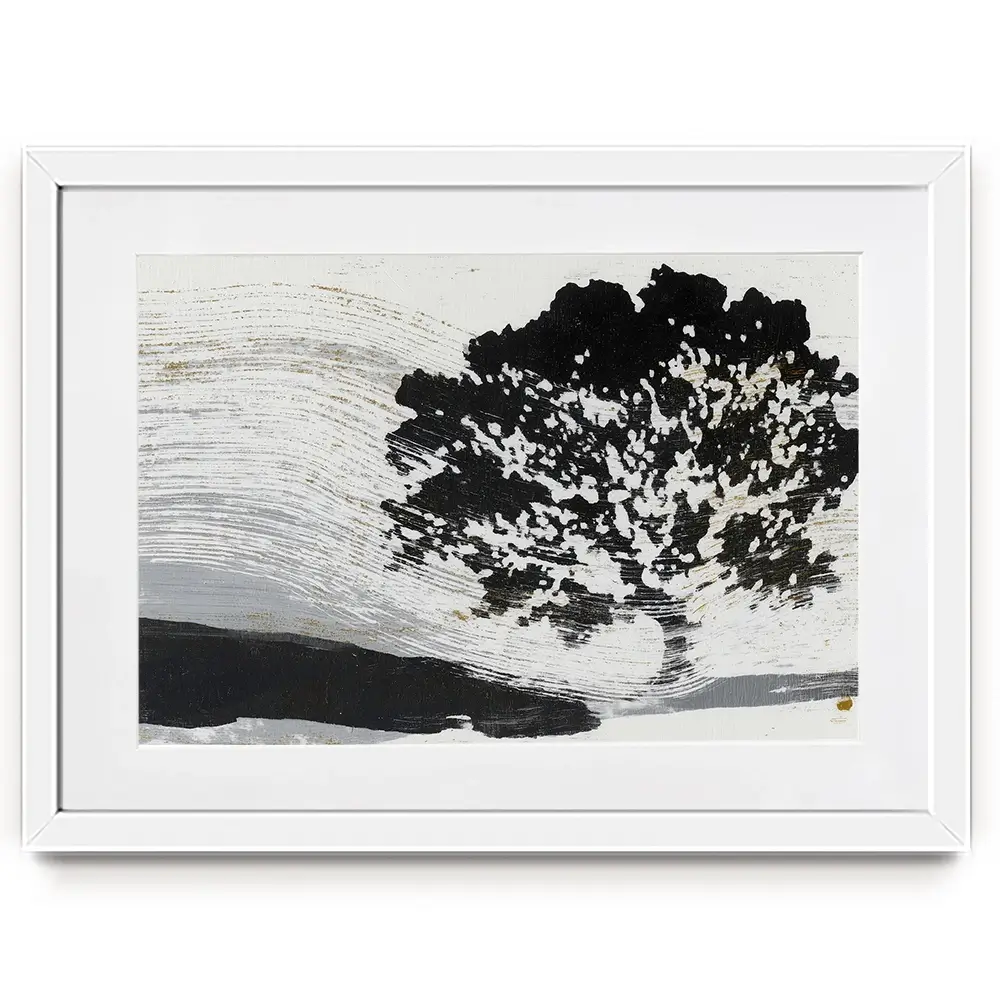Wind Bent Tree Framed Art Print Wind Bent Tree Framed Art Print wall art product Chromatic Storm Studio