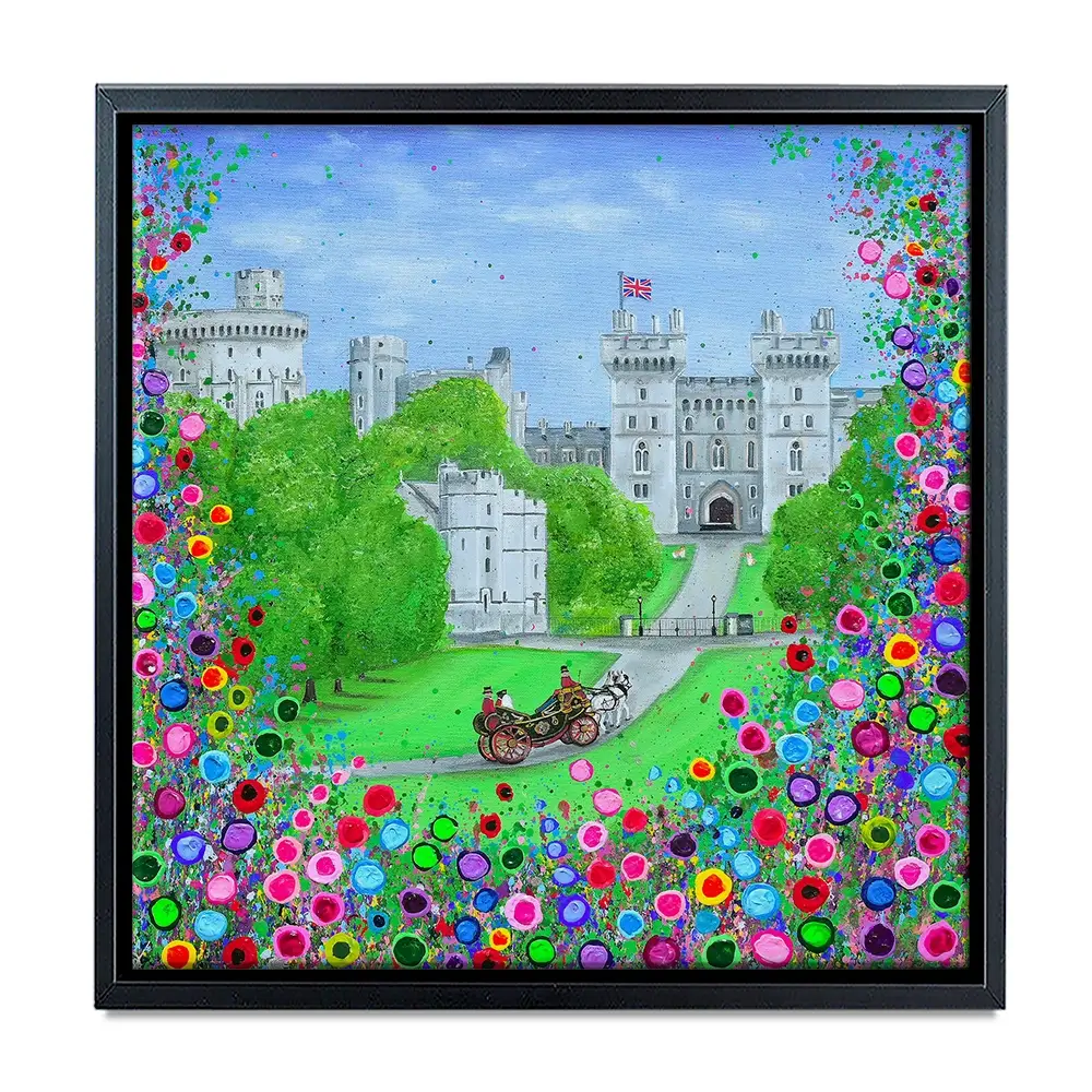 Windsor Castle Royal Edition Square Canvas Print Windsor Castle Royal Edition Square Canvas Print wall art product Jo Gough