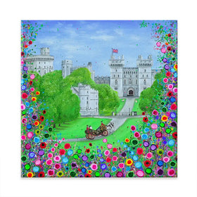 Windsor Castle Royal Edition Square Canvas Print Windsor Castle Royal Edition Square Canvas Print wall art product Jo Gough