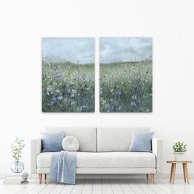 Windswept Wildflower Field Duo Canvas Print Windswept Wildflower Field Duo Canvas Print wall art product Carol Robinson
