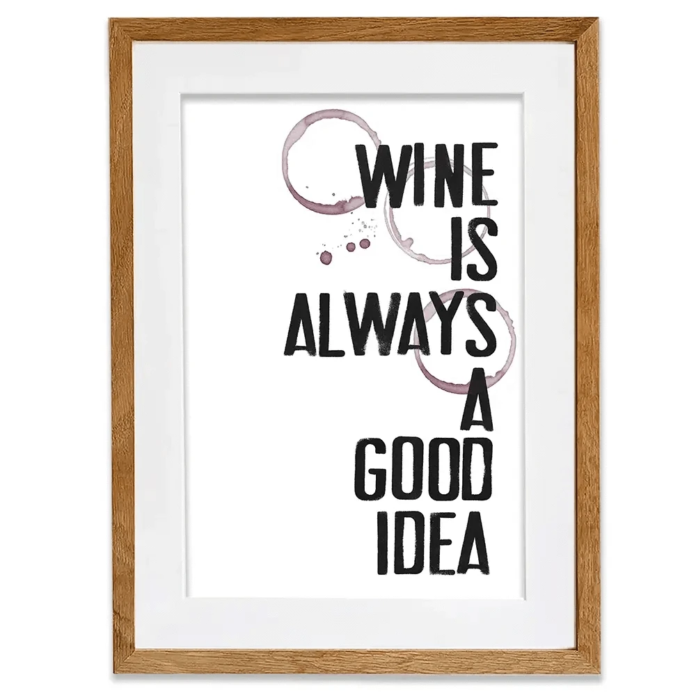 Wine Always Framed Art Print Wine Always Framed Art Print wall art product Deborah Velasquez
