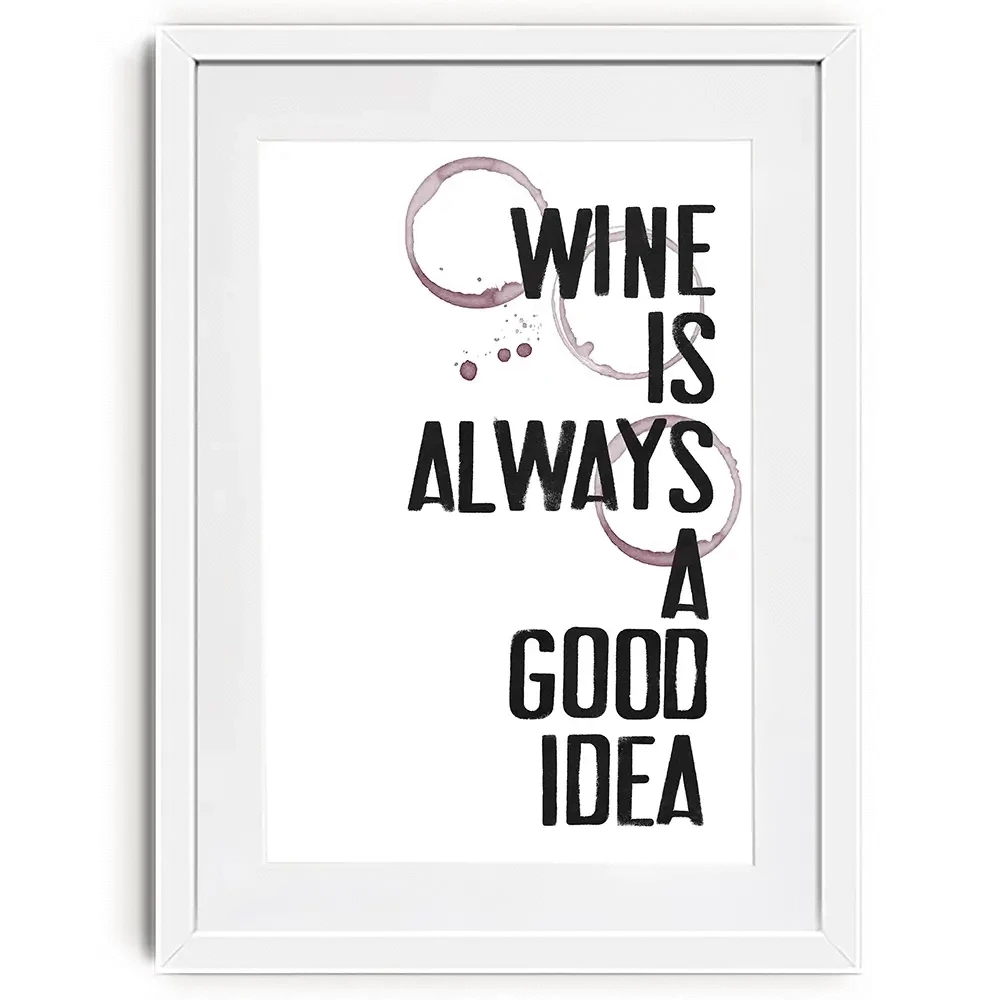 Wine Always Framed Art Print Wine Always Framed Art Print wall art product Deborah Velasquez