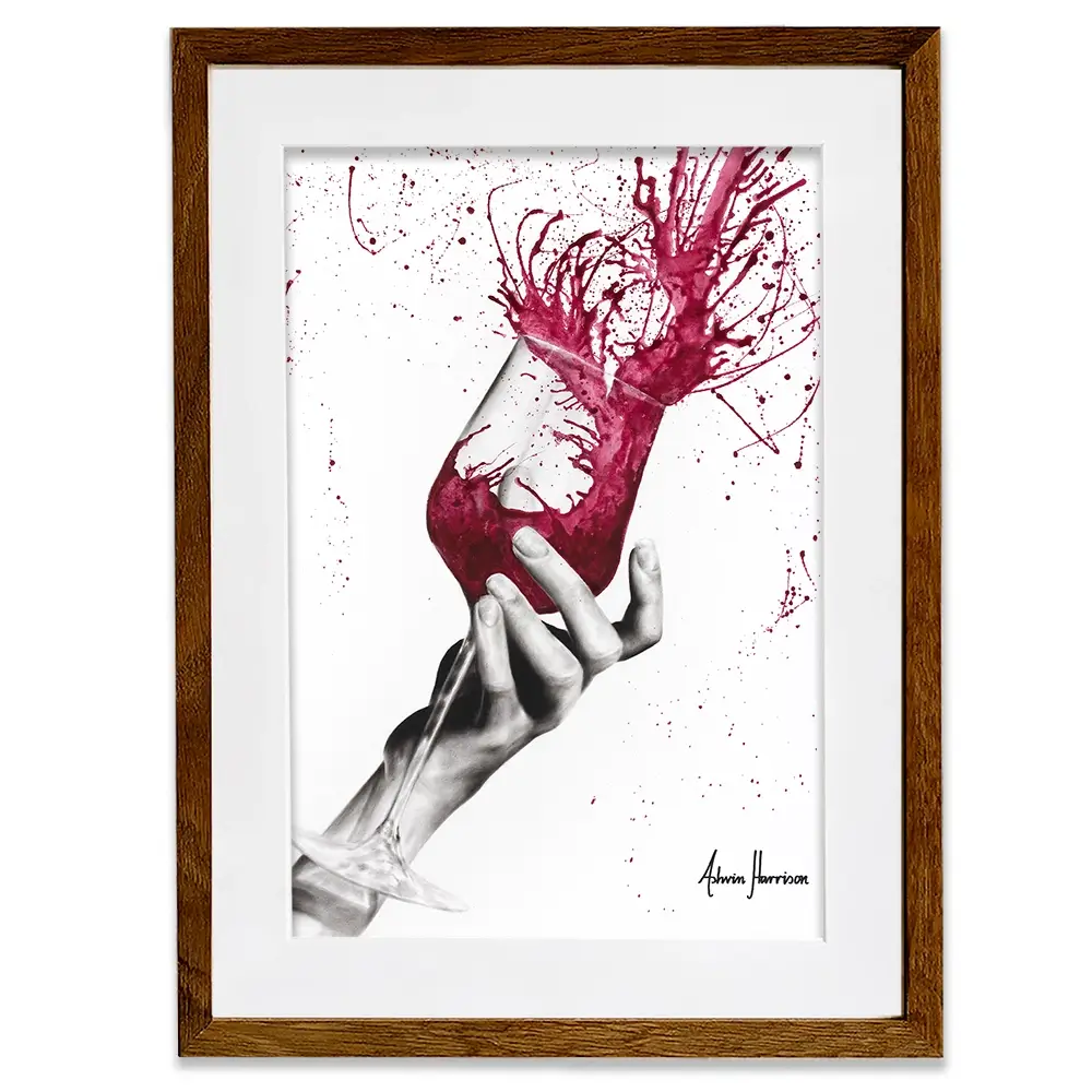 Wine Twirl Framed Art Print Wine Twirl Framed Art Print wall art product Ashvin Harrison