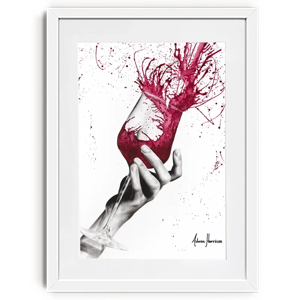 Wine Twirl Framed Art Print Wine Twirl Framed Art Print wall art product Ashvin Harrison
