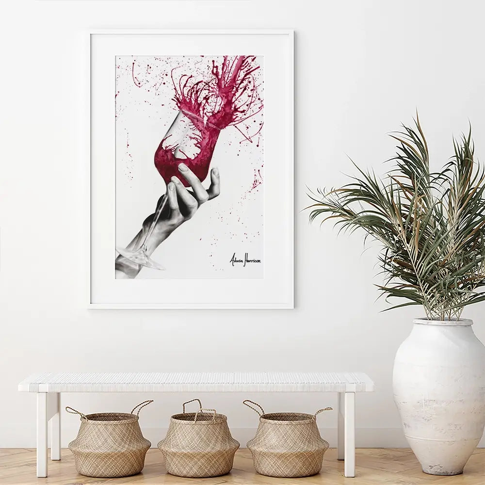 Wine Twirl Framed Art Print Wine Twirl Framed Art Print wall art product Ashvin Harrison